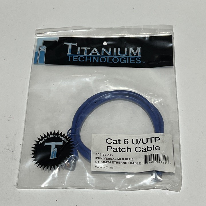 TITANIUM TECHNOLOGIES PC6-BL-003 Voice/Data/Video Wire & Cable