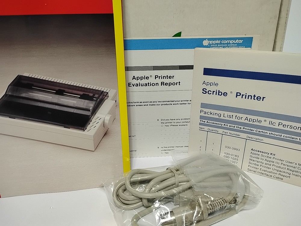Vintage Apple IIc Scribe Printer Accessory Kit A2C4520 - READ a3