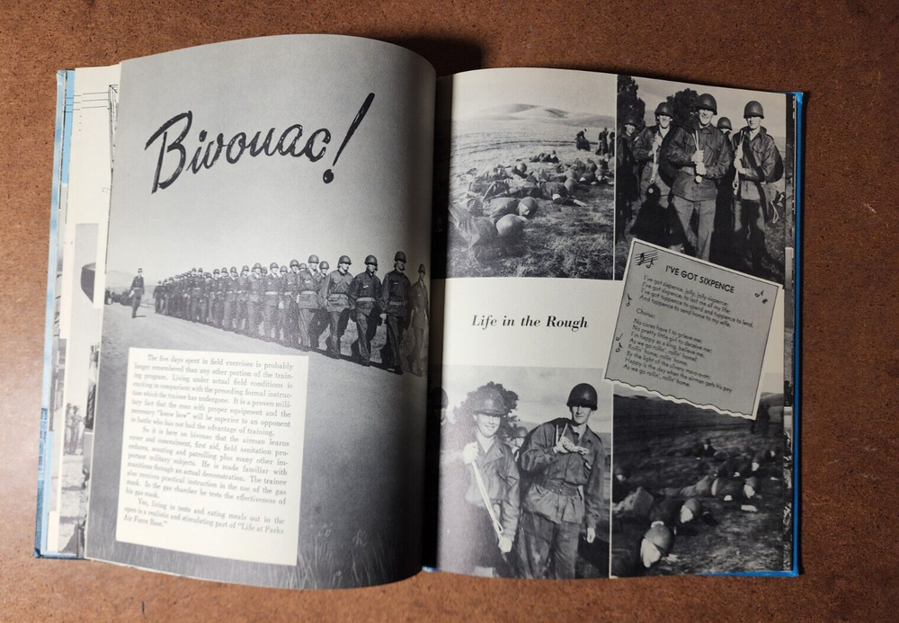1954 Parks Air Force Base California 3275th Basic Training Recruit Yearbook