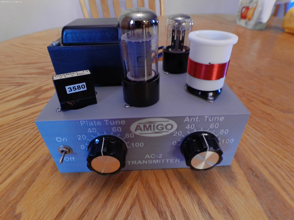 630/160/80 and 40 Meter 6V6 CW Transmitter