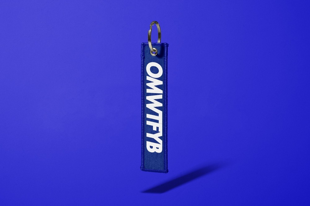 OMWTFYB Flight Tag Key Tag Keychain Crew