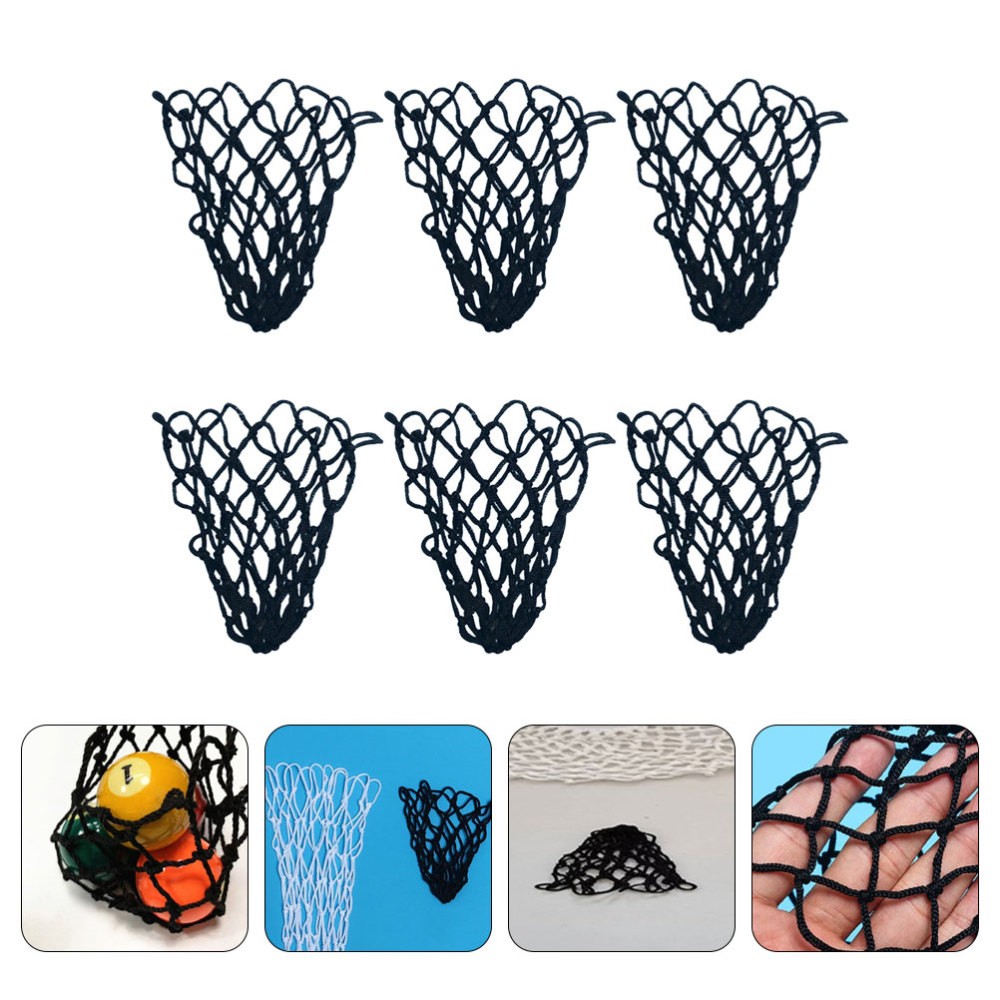 6 Pcs Pool Table Mesh Bag Billiards Net Pocket Pockets Reducers Replacement