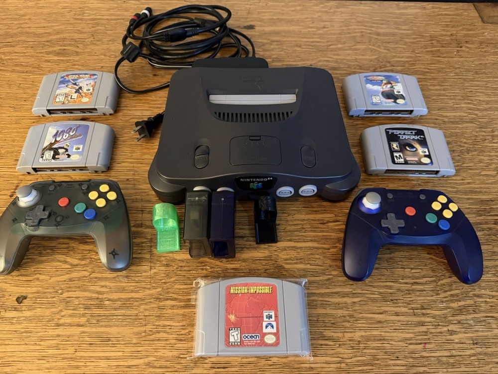 Nintendo 64 Bundle [System, Expansion Pak, 3 Controllers, 1 Memory Pak, 5 Games]