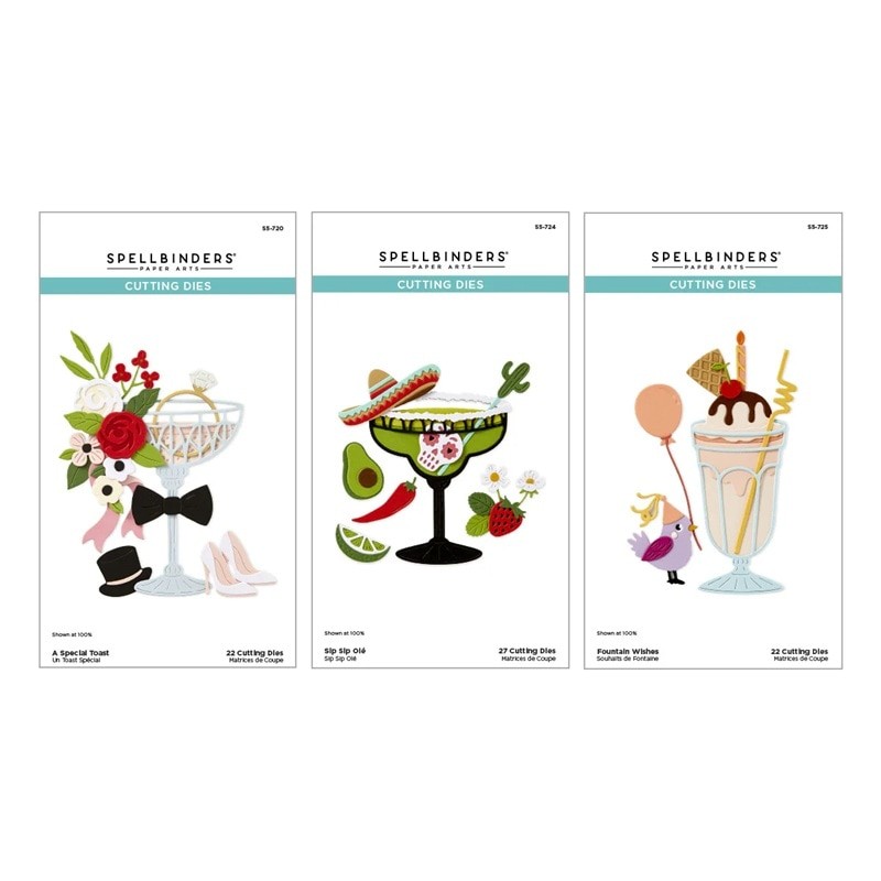 Spellbinders Cutting Dies BD-1004 Happier Hour Bundle