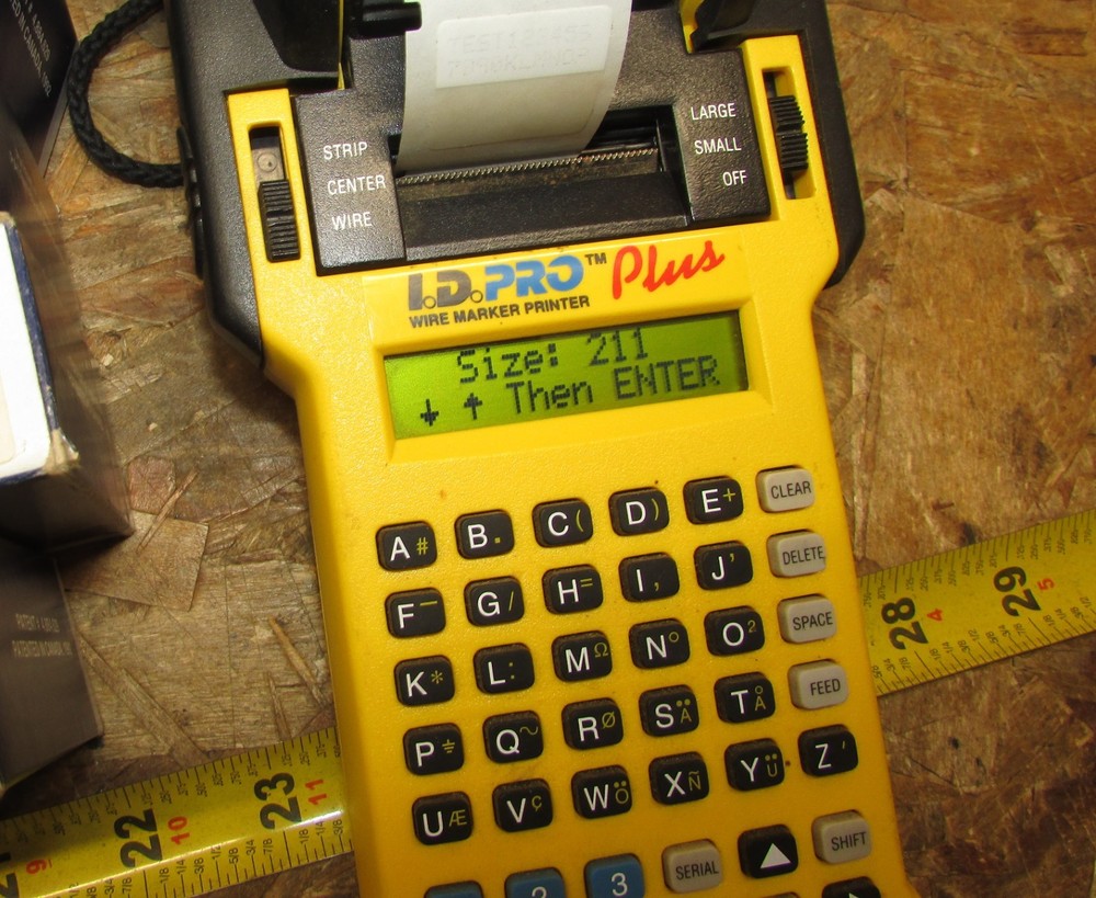 LOT Brady LS2000 Labeling System ID PRO Plus Wire Marker Printer Portable,Labels