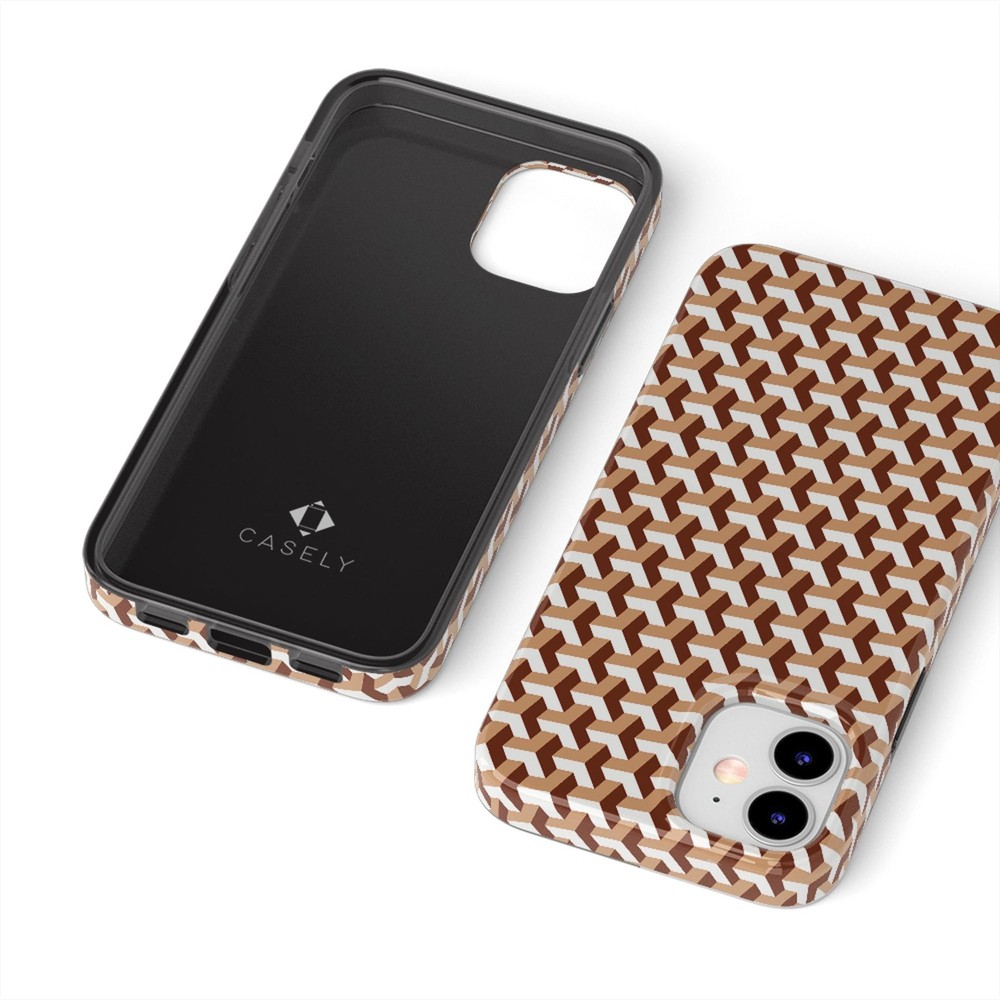 Casely iPhone 12/12 Pro Case | Abstract Geo Design | Slim Protective Cover