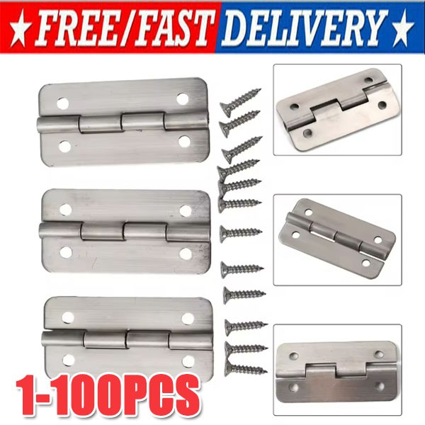 1-100 Stainless Steel Cooler Hinges & Screws Replacements For Igloo Cooler Parts