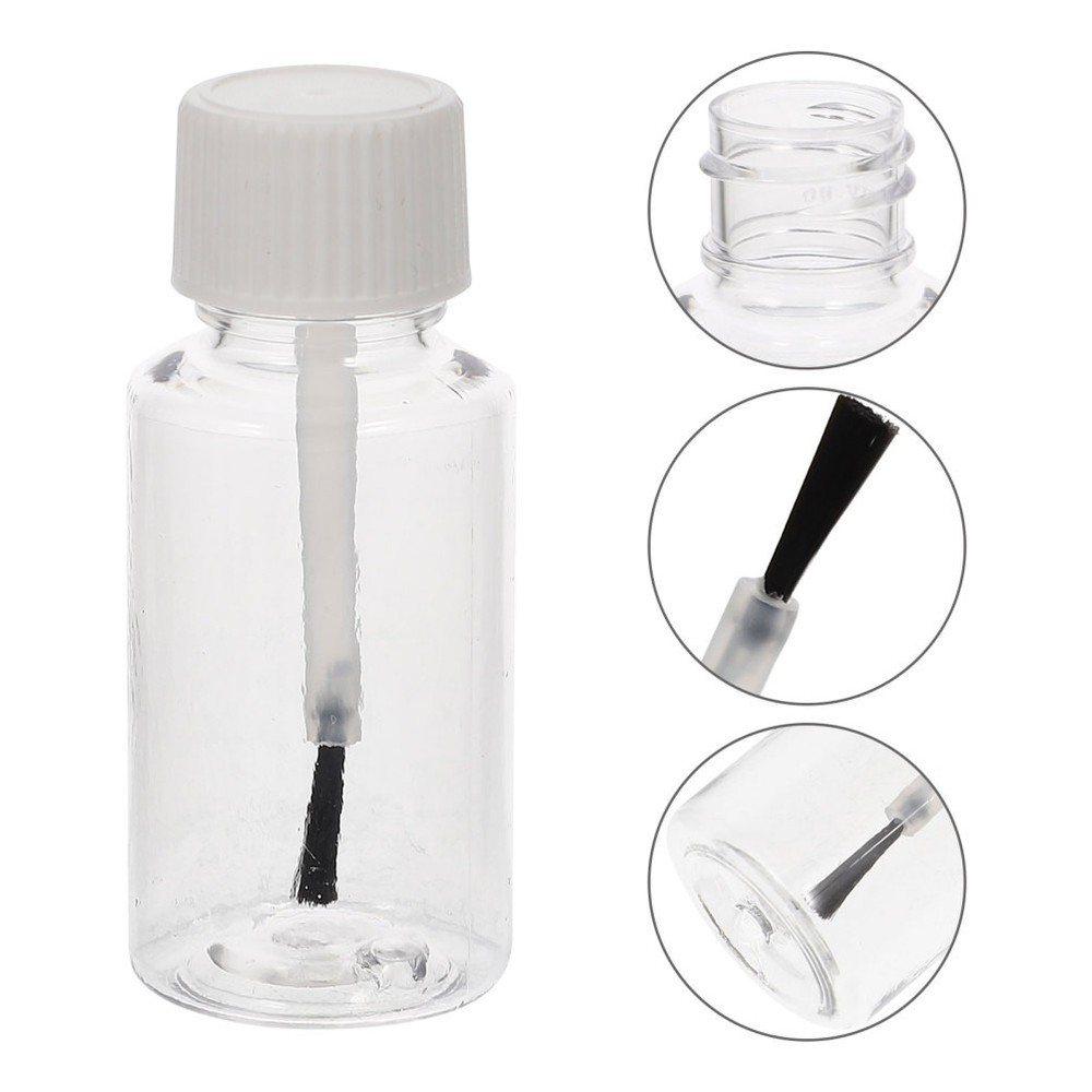 8 Pcs Empty Nail Polish Bottles with Brush Containers Varnish Small