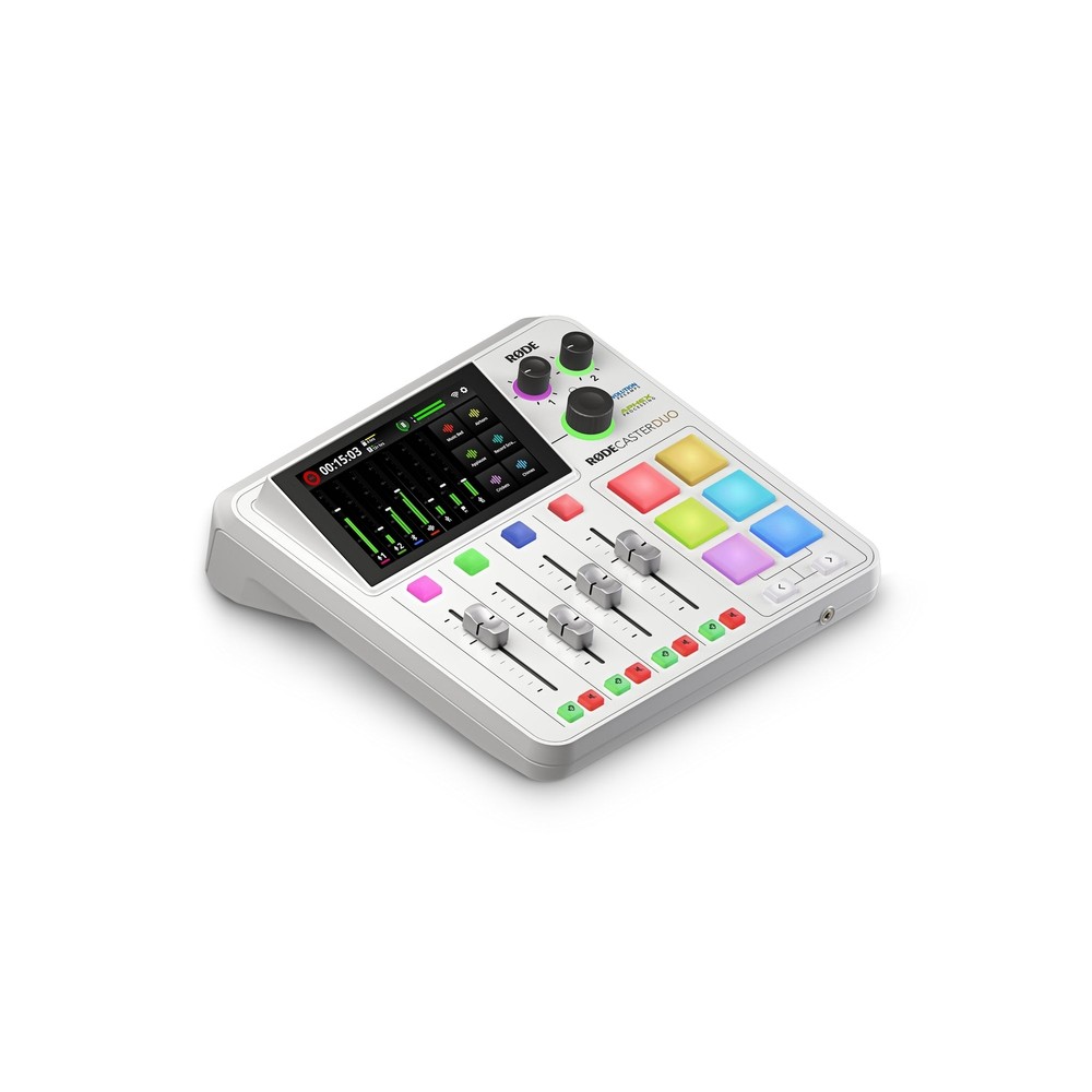 RODE RODECaster Duo Integrated Audio Production Studio, White