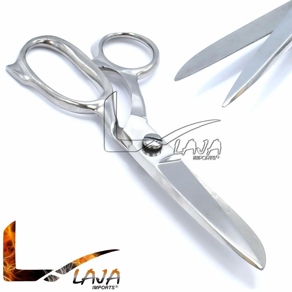 7" Tailor Fabric Scissors Dressmaker Sewing Classic Stainless Steel Sharp Silver