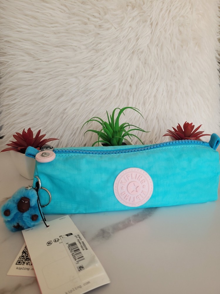 kipling pencil case blue