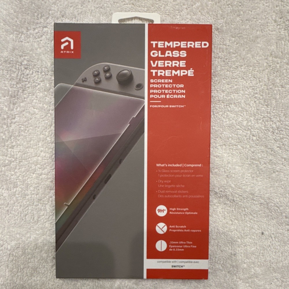 Atrix Ultra Thin Glass Screen Protector Anti-Scratch HD for Nintendo Switch