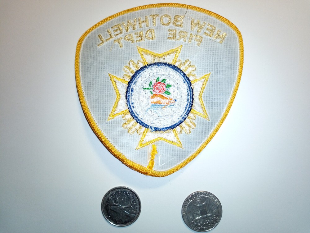 New Bothwell Fire Department Patch Badge Crest