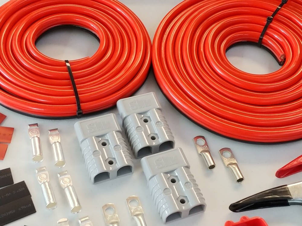 32ft DIY Winch Jump Booster Permanent ( or Non perm ) Quick Connect Trailer 1ga