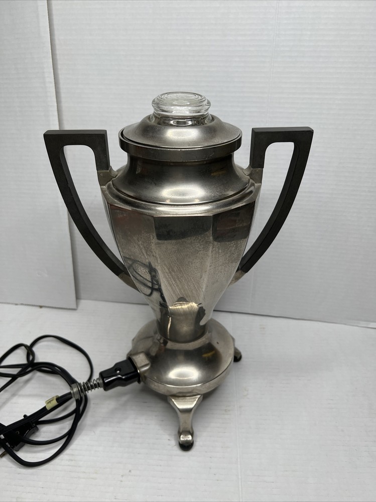 Antique Landers Frary Clark Universal Coffee Maker Pot Percolator Tested Working