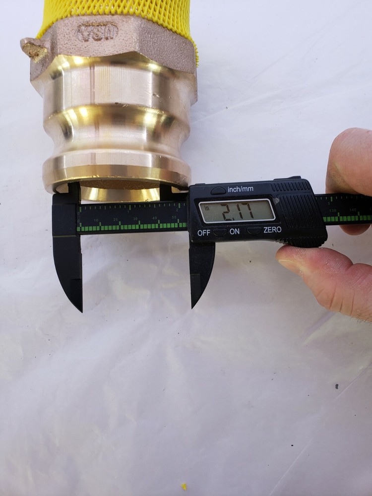 2.5" Brass Camlock Fitting. 25F.
