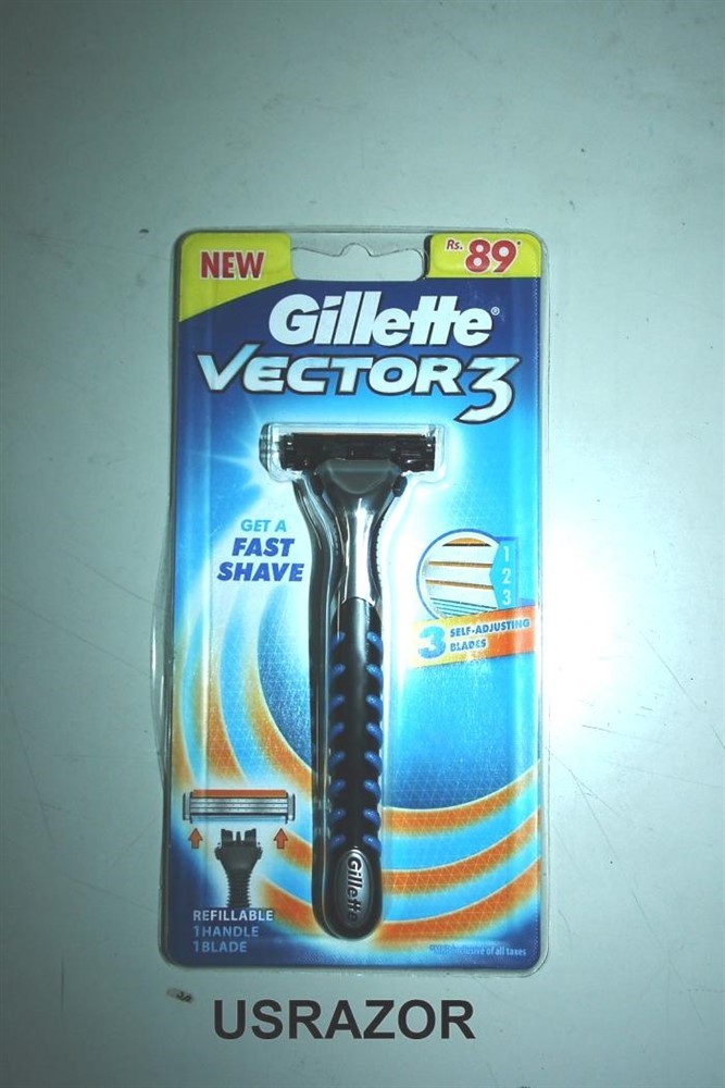 9 Gillette Vector3 Blades Cartridges Refills Shaver 8 fits Sensor Excel 3 Razor
