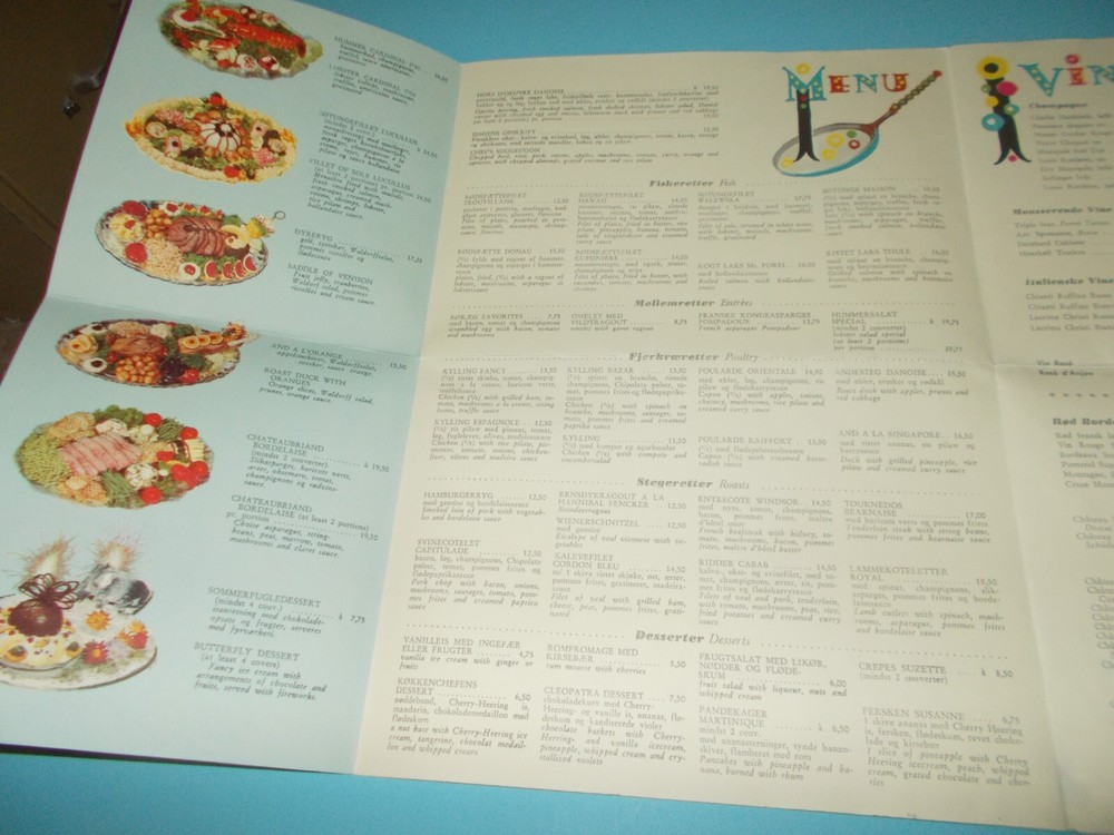 Menu - From Denmark 1969 "Seven Small Homes"