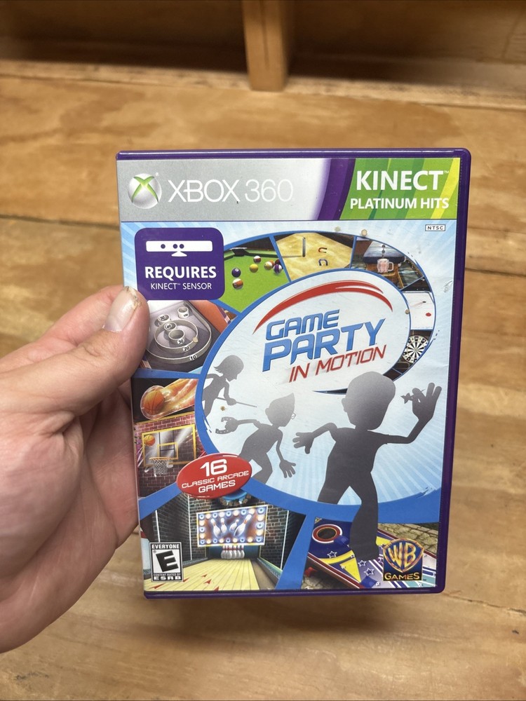 Microsoft 1414 Xbox 360 Kinect Sensor Bar & 10 Games - TESTED NICE DISCS!