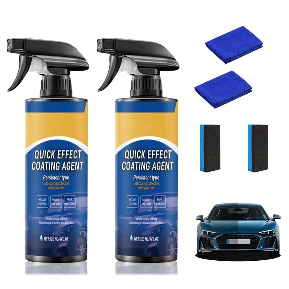 Advanced Car Quick-Acting Coating Agent Spray, Car Coating Spray, Quick Effect..
