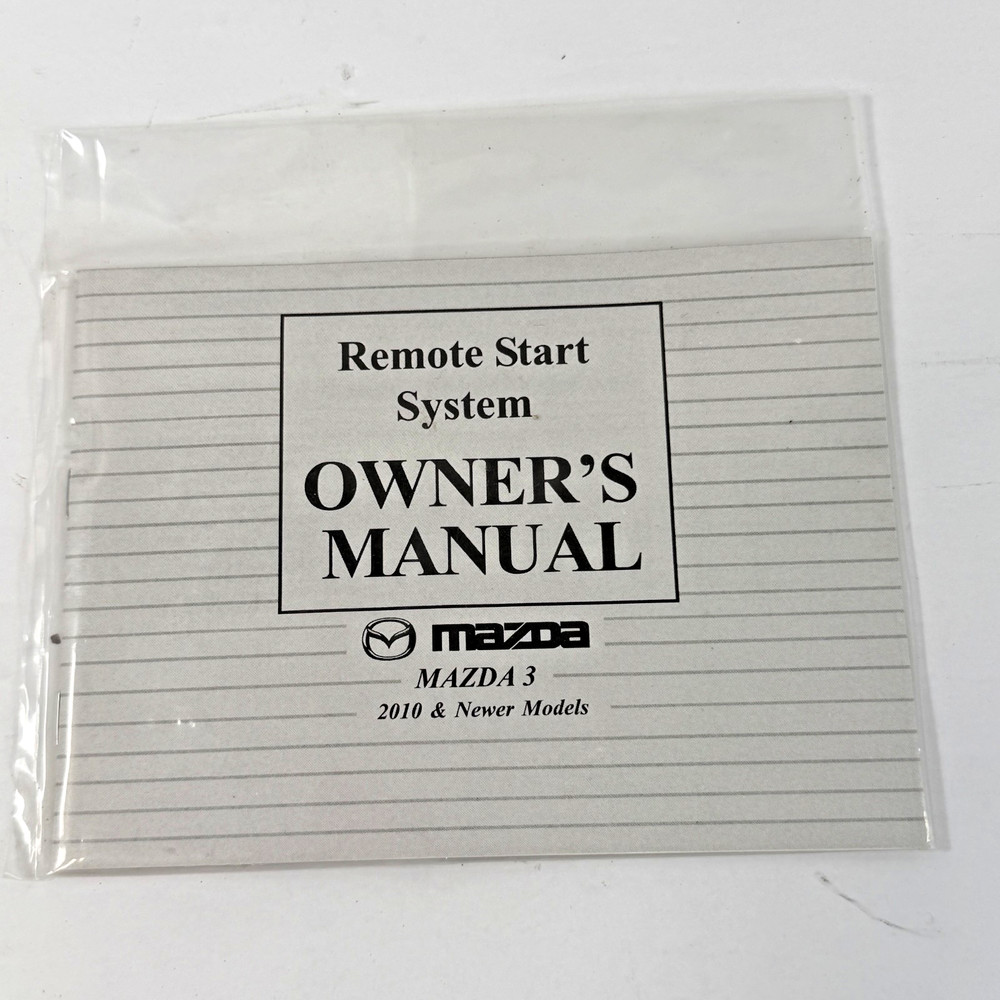 New 2010 - 2013 Mazda 3 W/Automatic Trans Remote Engine Start Kit 00008FL40 OEM