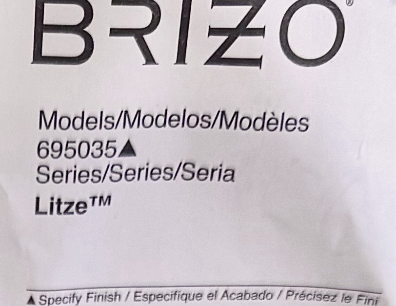 Brizo 695035-NK Litze Wall Mounted Euro Toilet Paper Holder Luxe Nickel NEW