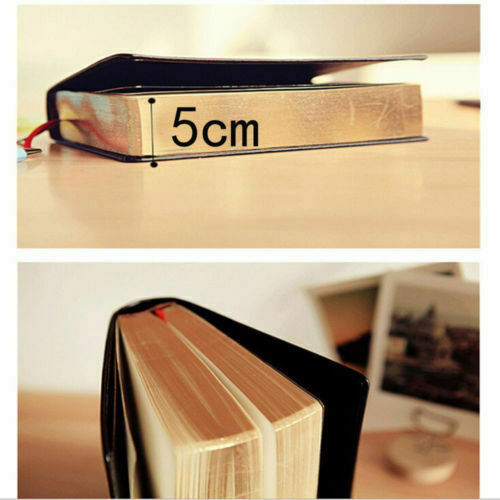 Vintage Thick Blank Paper Notebook Notepad Leather Journal Diary Sketchbook US