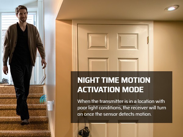 DEWENWILS Wireless Motion Sensor Light Switch,Dusk to Dawn & PIR Motion Sensor