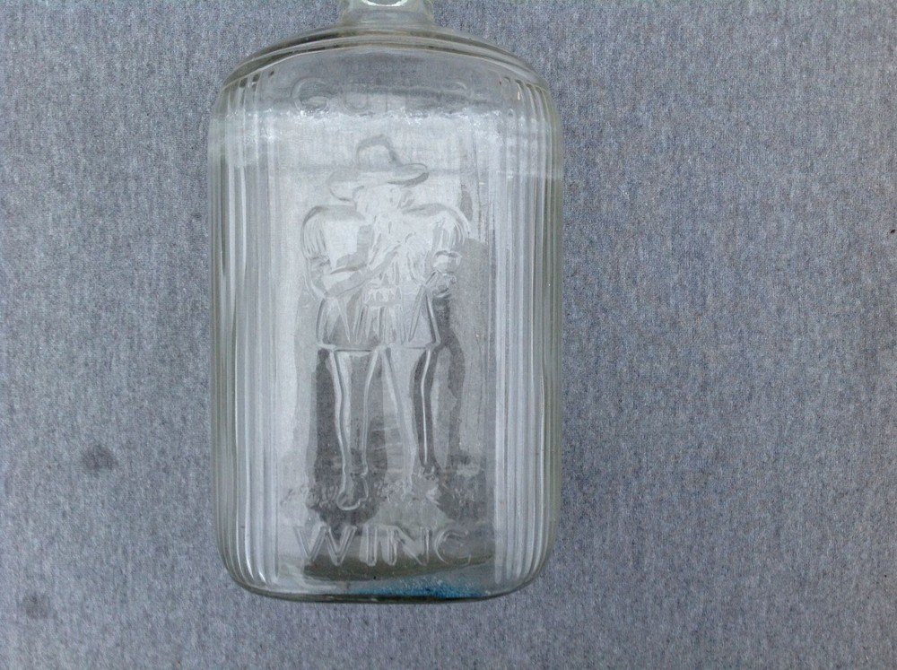 Guild Wine Embossed Glass Bottle