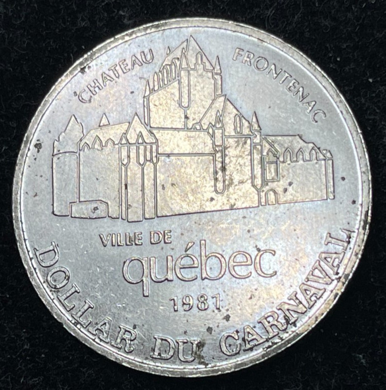 1981 Canada Quebec Commemorative Dollar Coin Excellent Condition