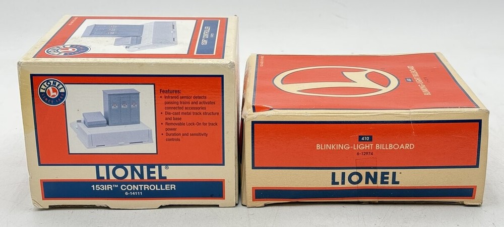Lionel O Assorted Layout Accessories: 6-14111, 6-12974 [2]/Box