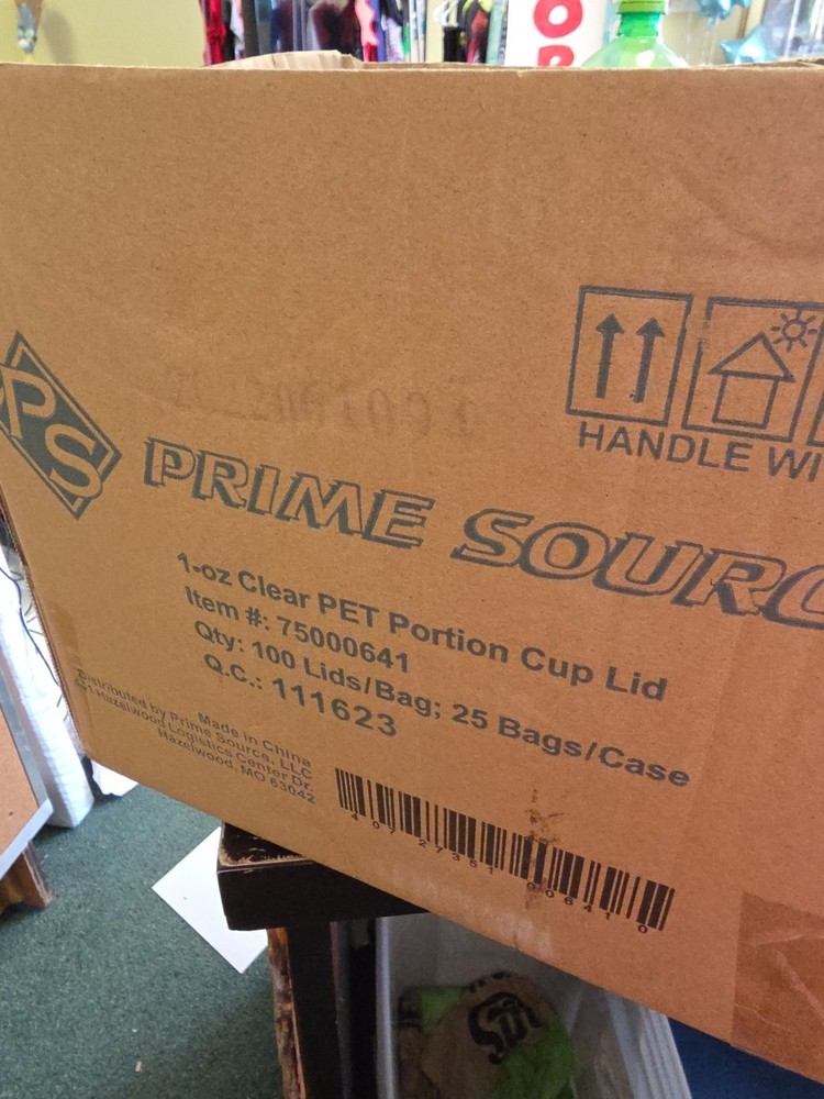 2000 1 Oz Condiment Cup Lids Prime Source 20 Bags