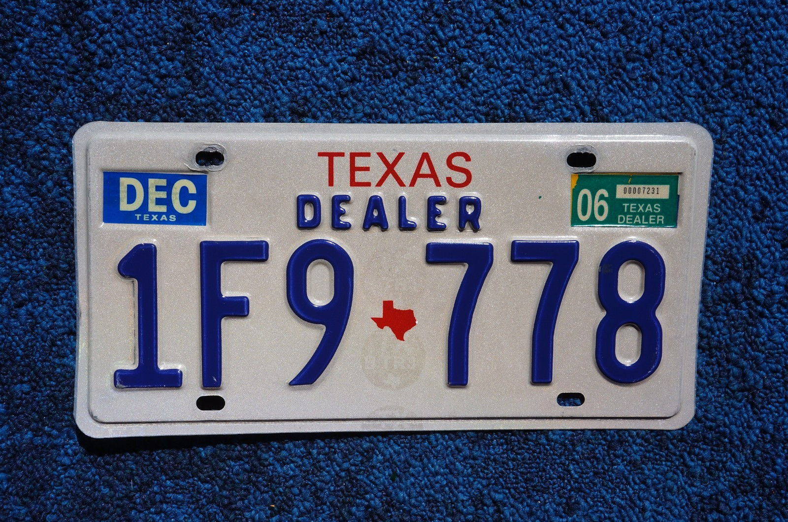 Texas Auto DEALER License Plate