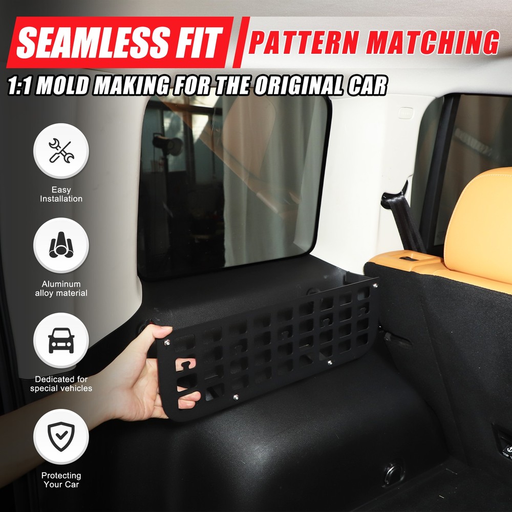 2PCS Trunk Side Window Storage Side Molle Panel For Haval Mighty Dragon 2023+