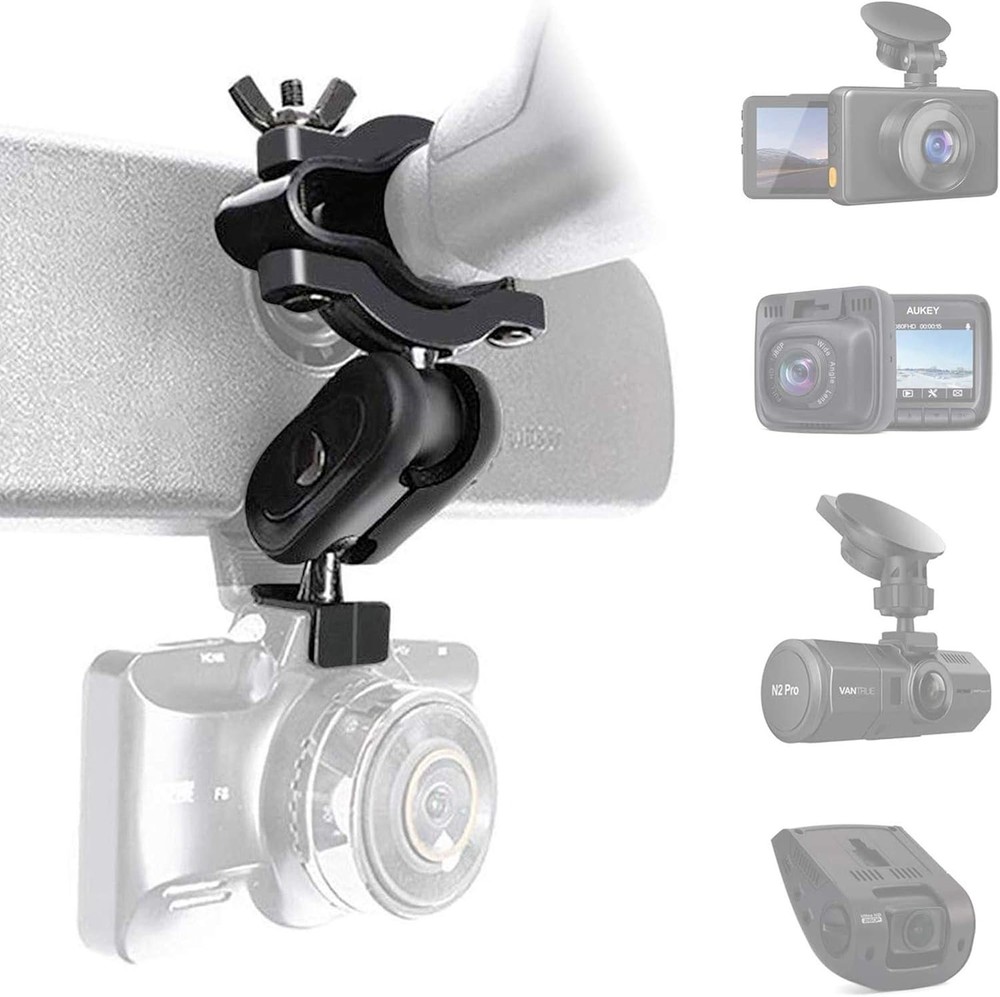 Compact Dash Camera Mount for Secure Installation - 16 Joint Options Included
