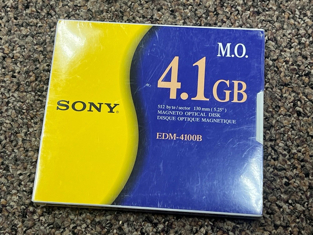 NEW Sony EDM-4100B 4.1GB 5.25 MO OPTICAL DISK