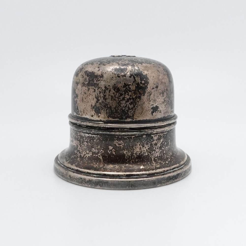 Birks Sterling Silver Art Deco Dome Ring Box