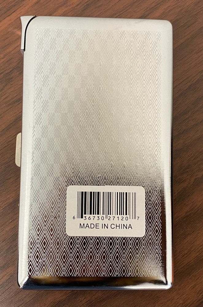 CUSTOMIZABLE 100's Size Cigarette Case with built in lighter Wallet