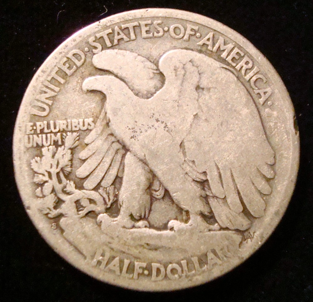 1919-S Walking Liberty Half dollar