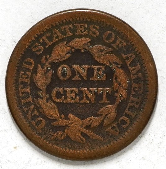 1851 Braided Hair Large Cent