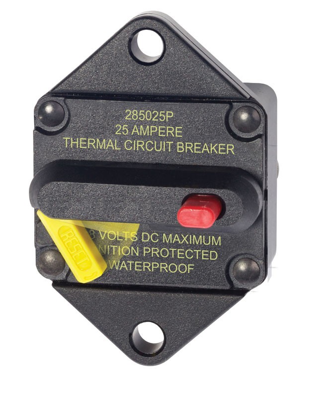 Blue Sea Systems 7080 Series 285 Circuit Breaker - Panel Mount 25A