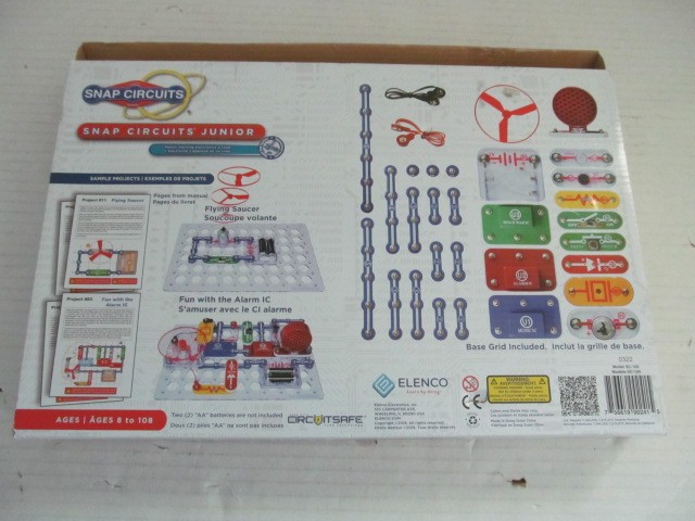Elenco Snap Circuits Jr. SC-100 w 100 Exciting Electronics Projects, Complete