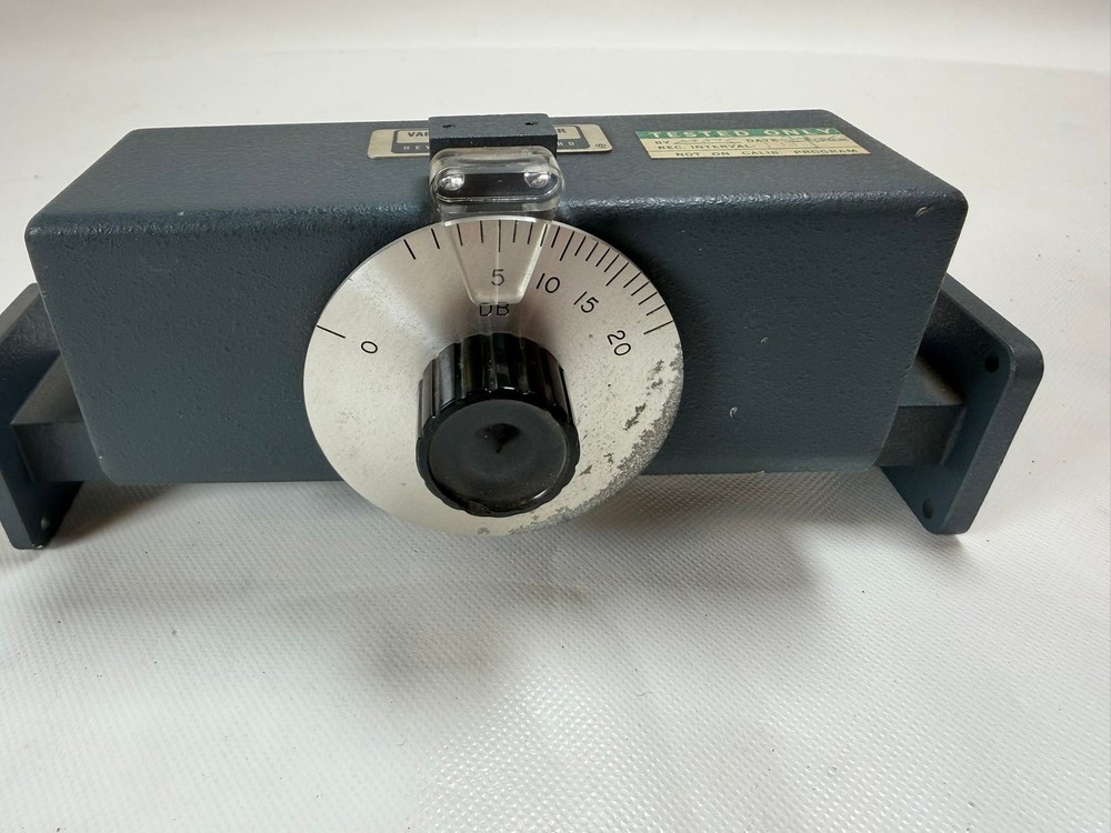 Hewlett Packard H375A Variable Attenuator 0-20 dB Waveguide Test Equipment