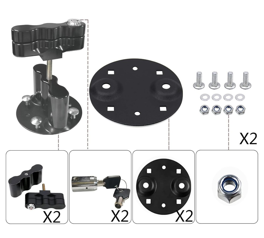 NEW Black ROTOPAX Standard Pack Mount Lock RX-LOX-PM RX-PM LOX-PM