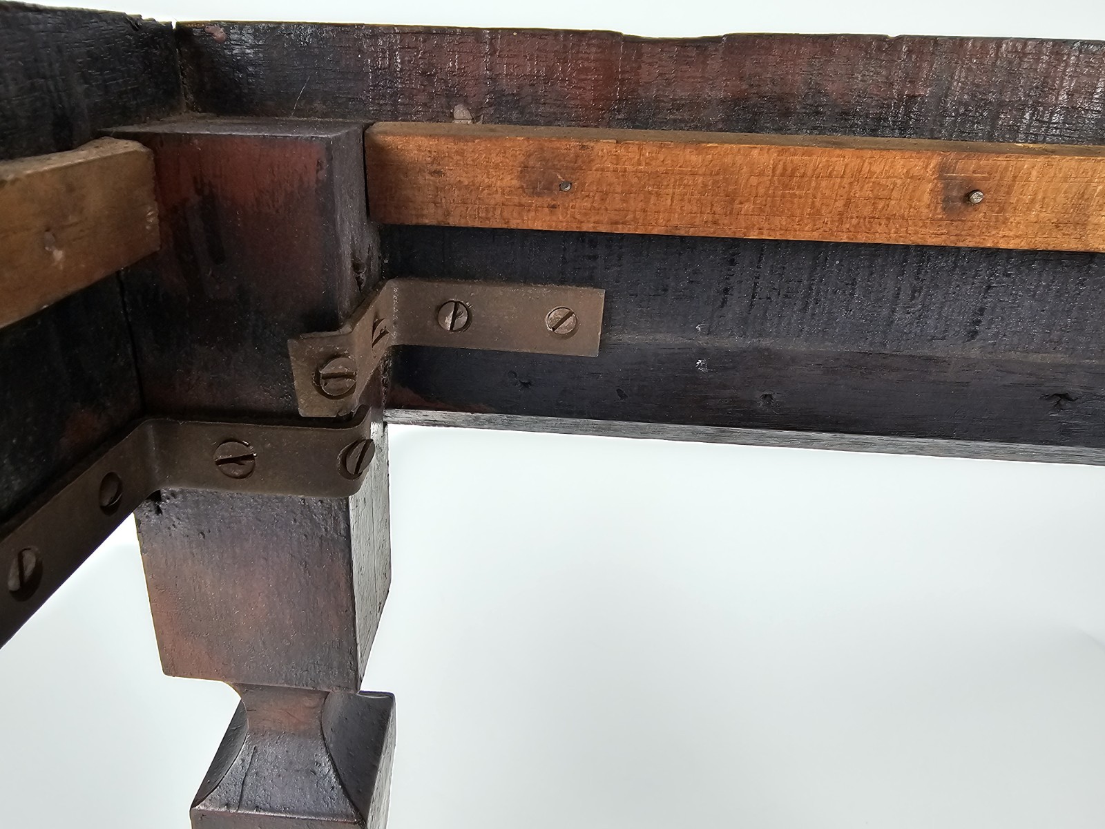 Antique Floral Needlepoint Footstool Victorian Decorative Stool (c. 1890–1915)