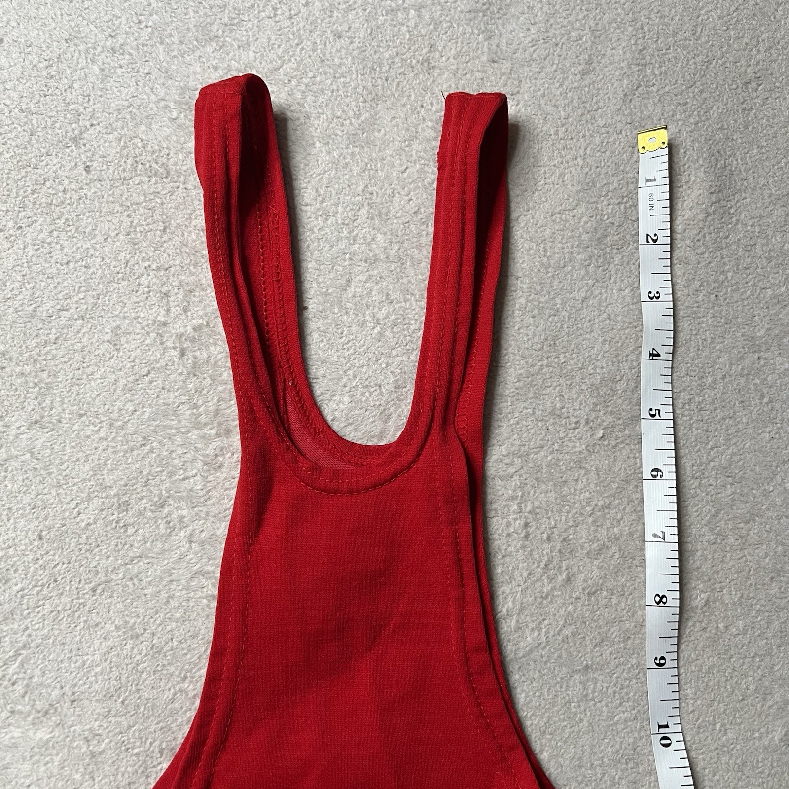 Vintage 1950's Iowa Sports Supply Youth Singlet Uniform Gym Class Sports Red 28