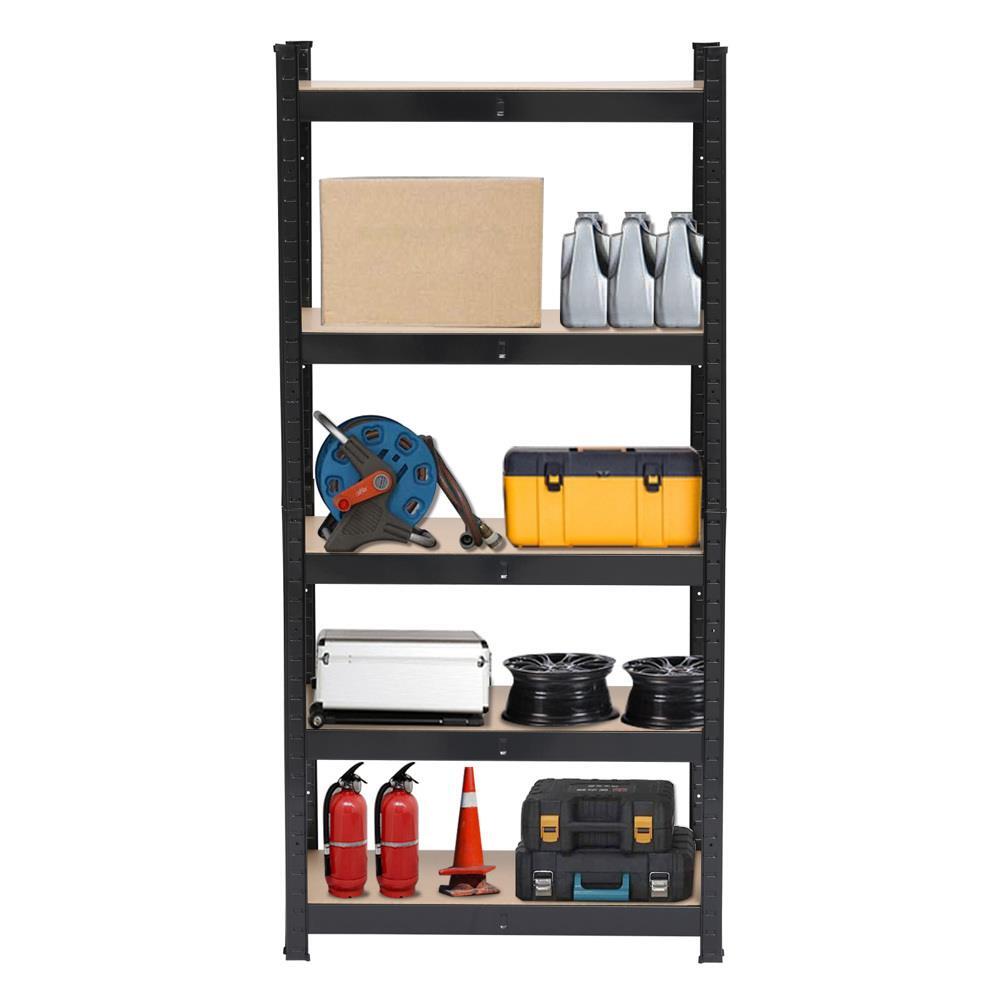 Heavy Duty Metal Muscle Rack Shelving Storage 43"W x 18"D x 71"H Garage 5 Shelf