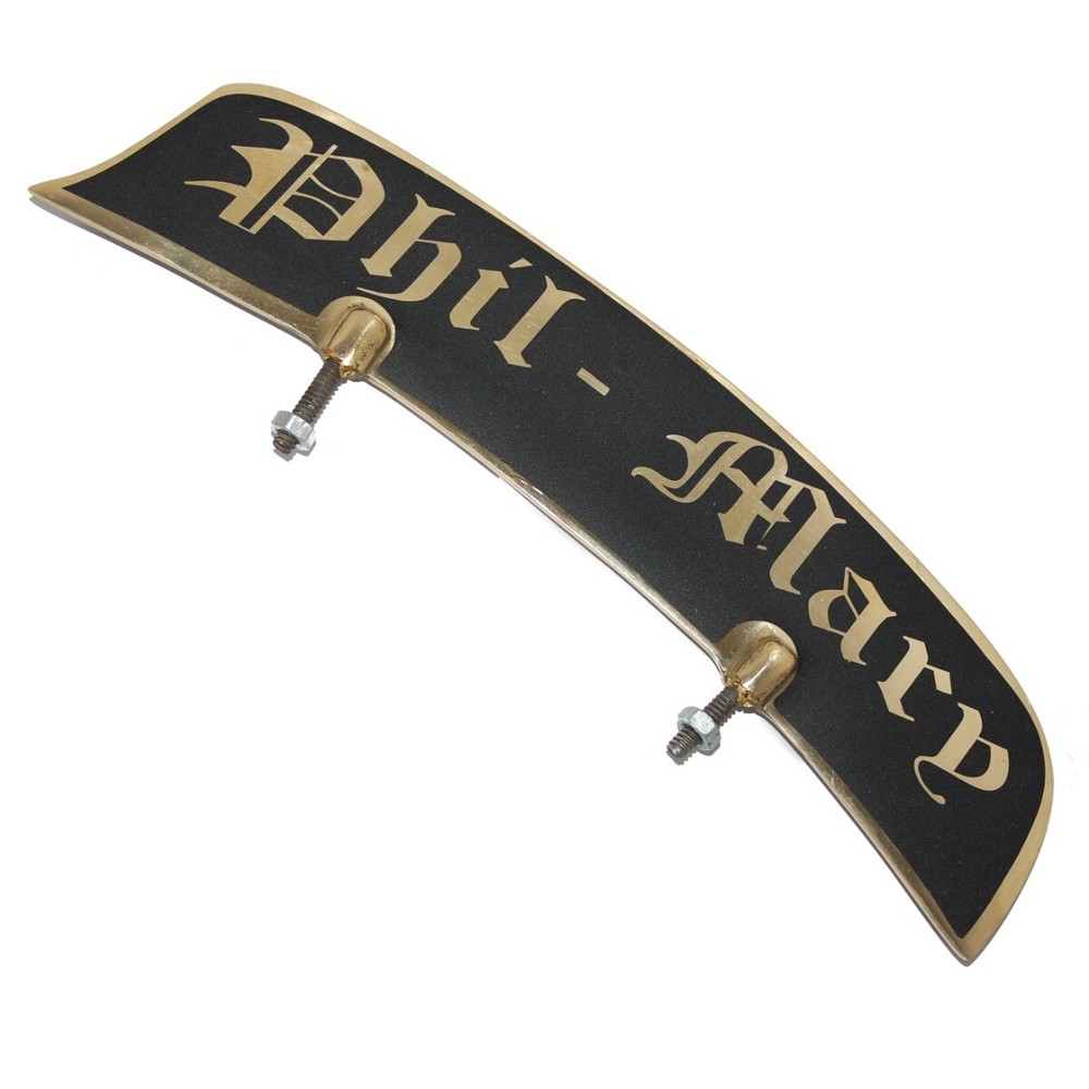 Customized Front Mudguard License Number Plate Motorcycle Universal Fit ECs