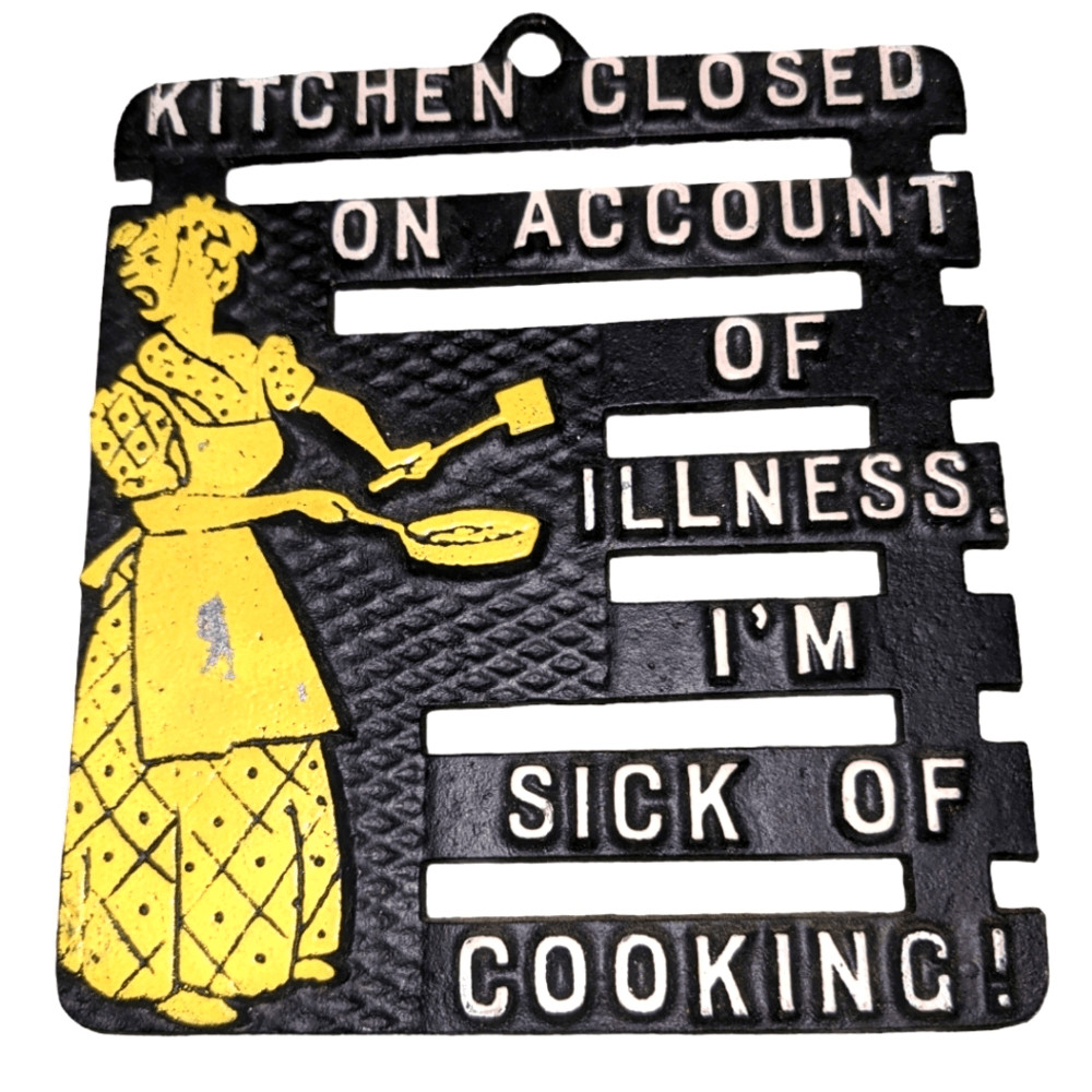 Vintage Kitchen funny wall decor