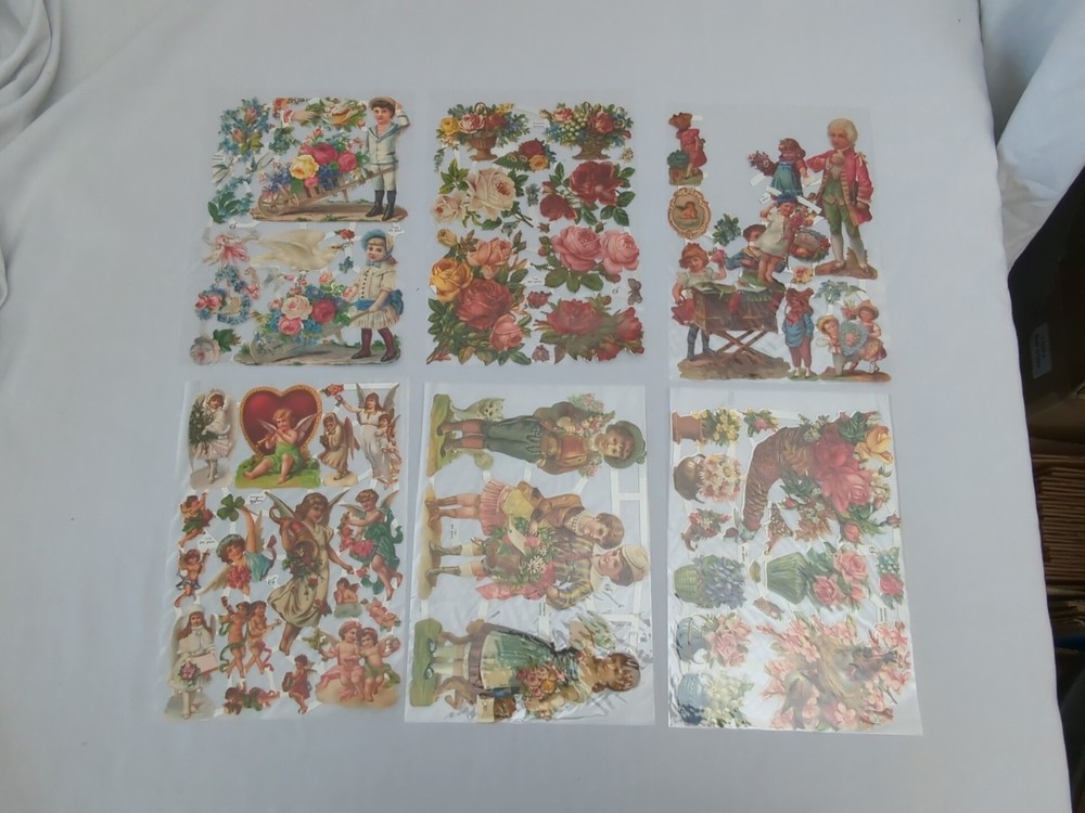Victorian Decoupage Craft Lot - 4 ITEMS